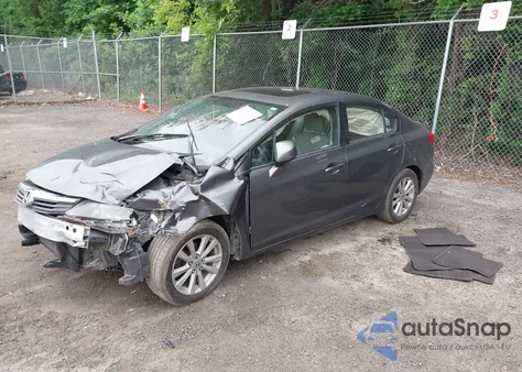 2012 Honda Civic Ex from USA, damaged, VIN 19XFB2F86CE036445